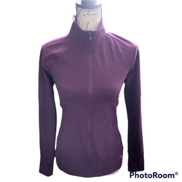 APANA Plum Zip Up Athletic Jacket - Picture 1 of 7